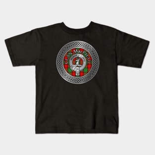 Clan MacPhail Crest & Tartan Knot Kids T-Shirt